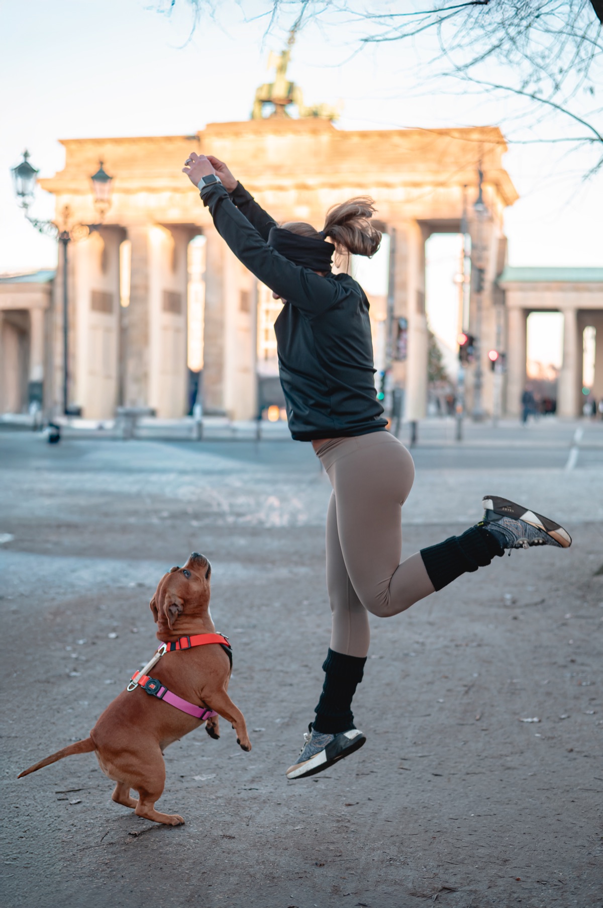Saltando en Brandenburgo